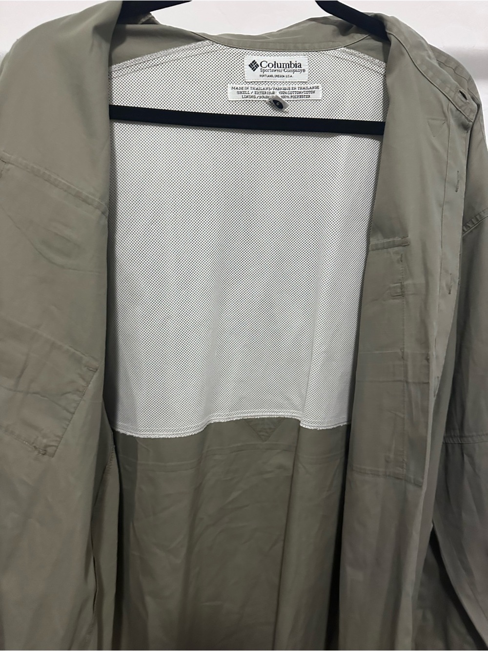 Columbia Men's Long-Sleeve Shirt - Olive - Picture 4 of 6